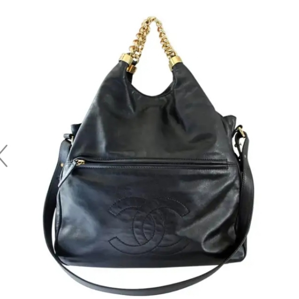 AUTH VERY RARE Chanel XL Rodeo Drive Grand Shopper Bag